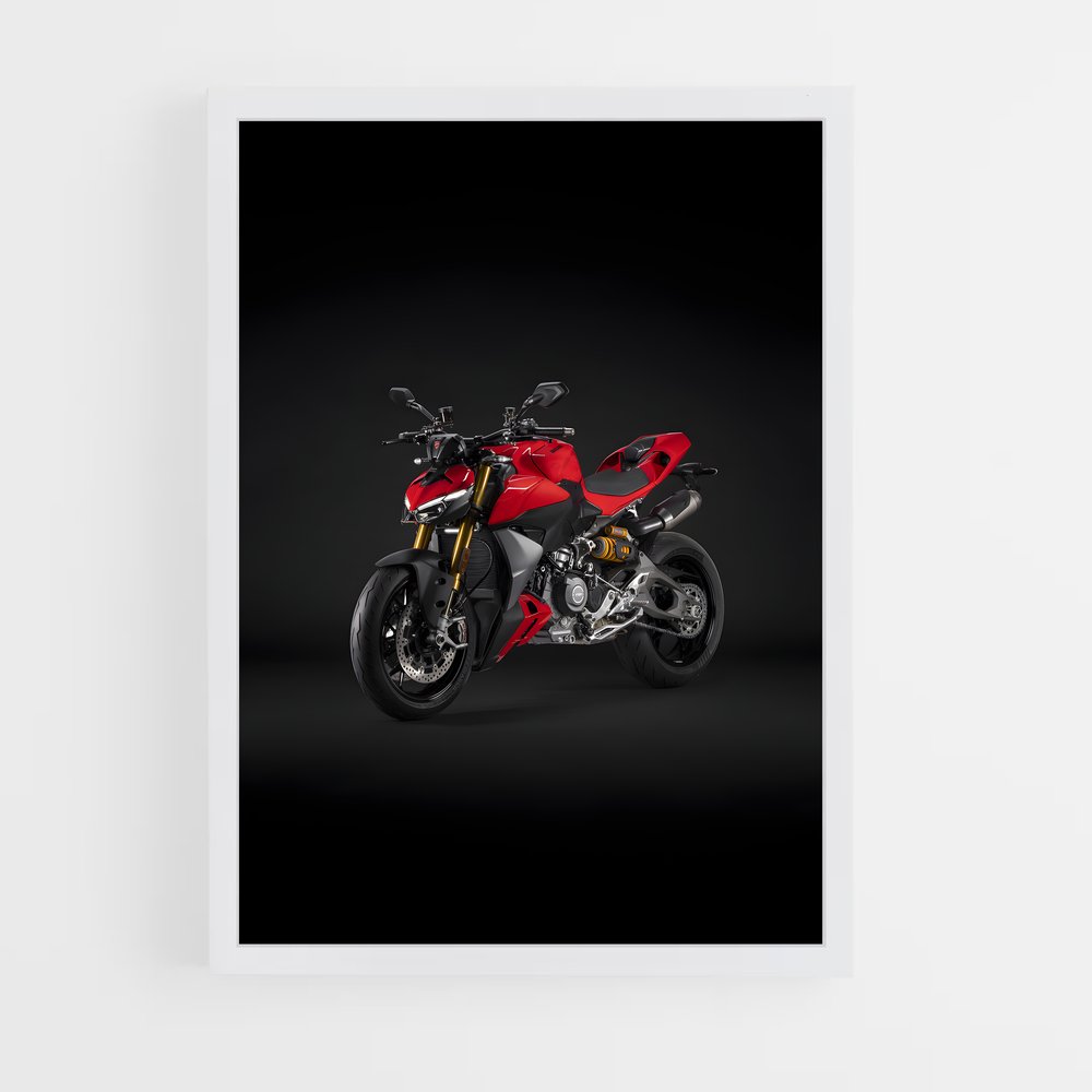 Poster Duel Intrépide Streetfighter V – affiche Ducati (vue 3)